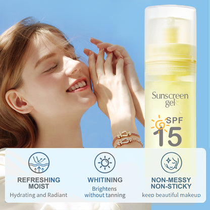 Sunscreen Gel SPF15 Multi-Scenario Defense  Private Label Manufacturing