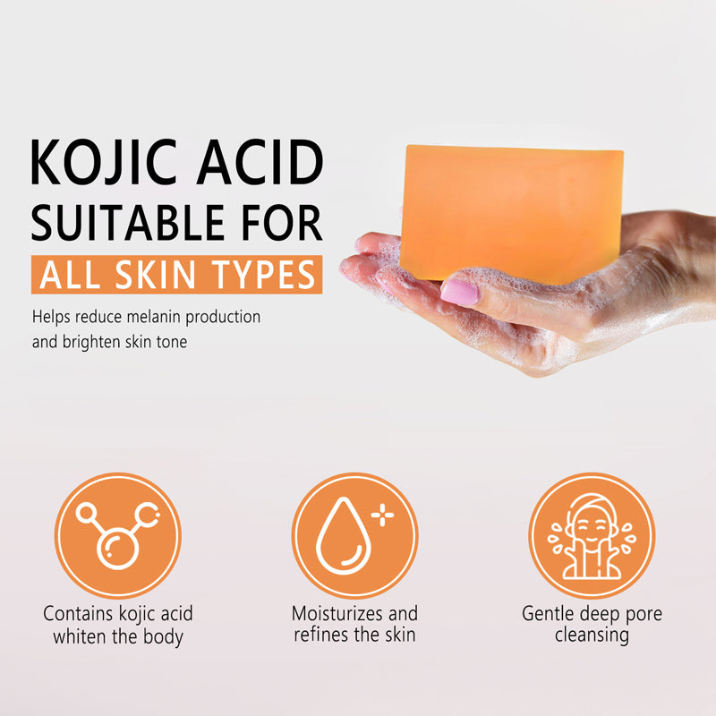 OEM 코직산 미백 비누 다크 스팟 교정 및 피부 톤 개선